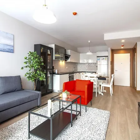 Central Flat With Balcony In Fikirtepe * 이스탄불